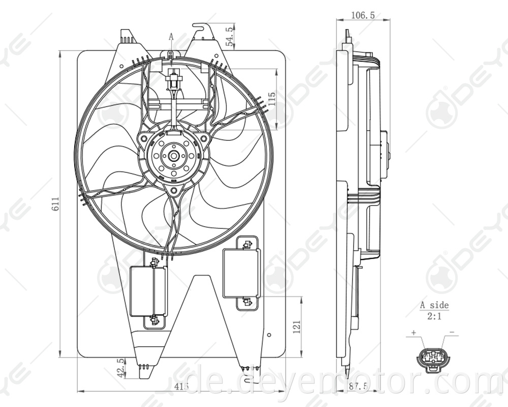 1331402 1375212 1437591 Neuankömmling Kühlerkühlungslüftermotor für Ford Mondeo